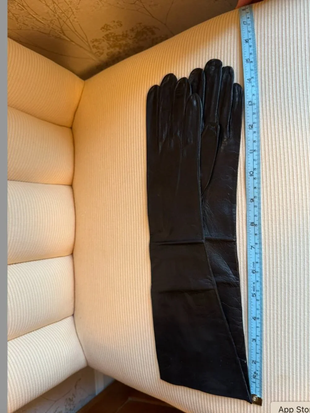 Vintage Hudson's Detroit Real Kid Leather Gloves Made in France Size 7